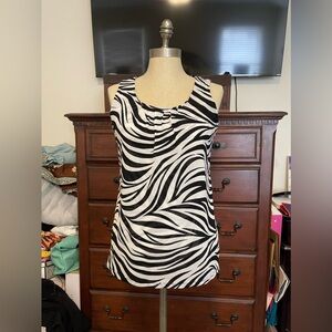 CHICO’S Zebra Sleeveless Top